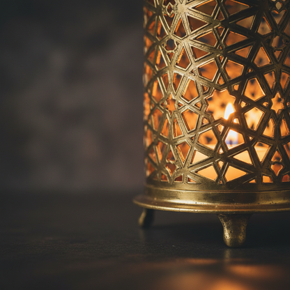 Close-up Arabic Geometric Pattern Detail